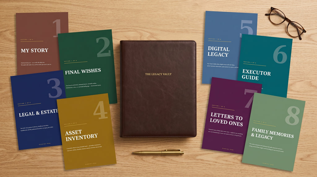 The Legacy Vault – End of Life Planner & Family Legacy Organizer
