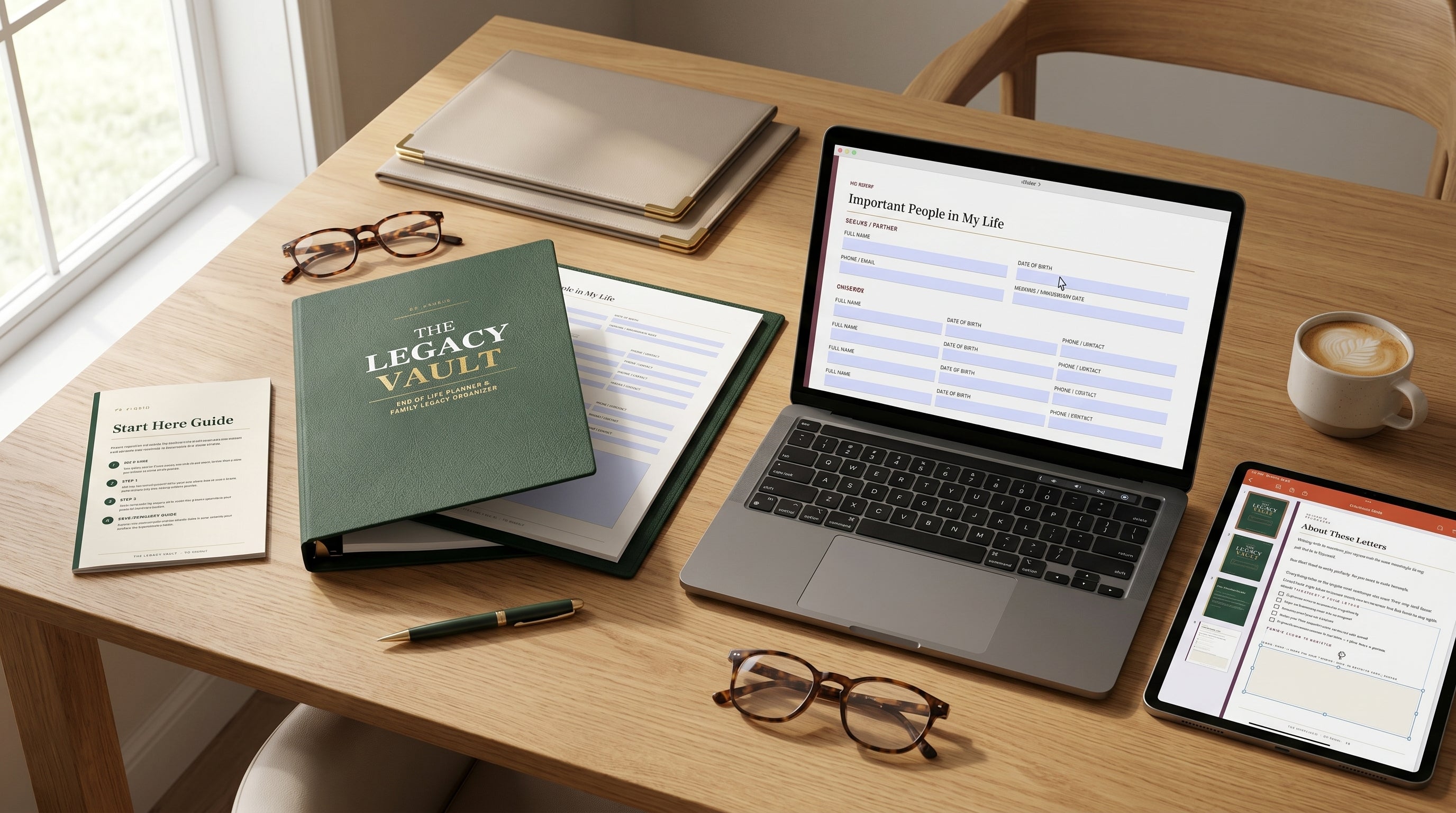 The Legacy Vault – End of Life Planner & Family Legacy Organizer