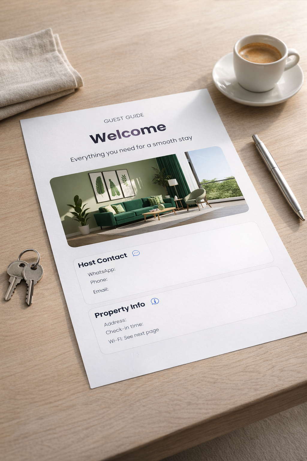 Airbnb Welcome Guest Book