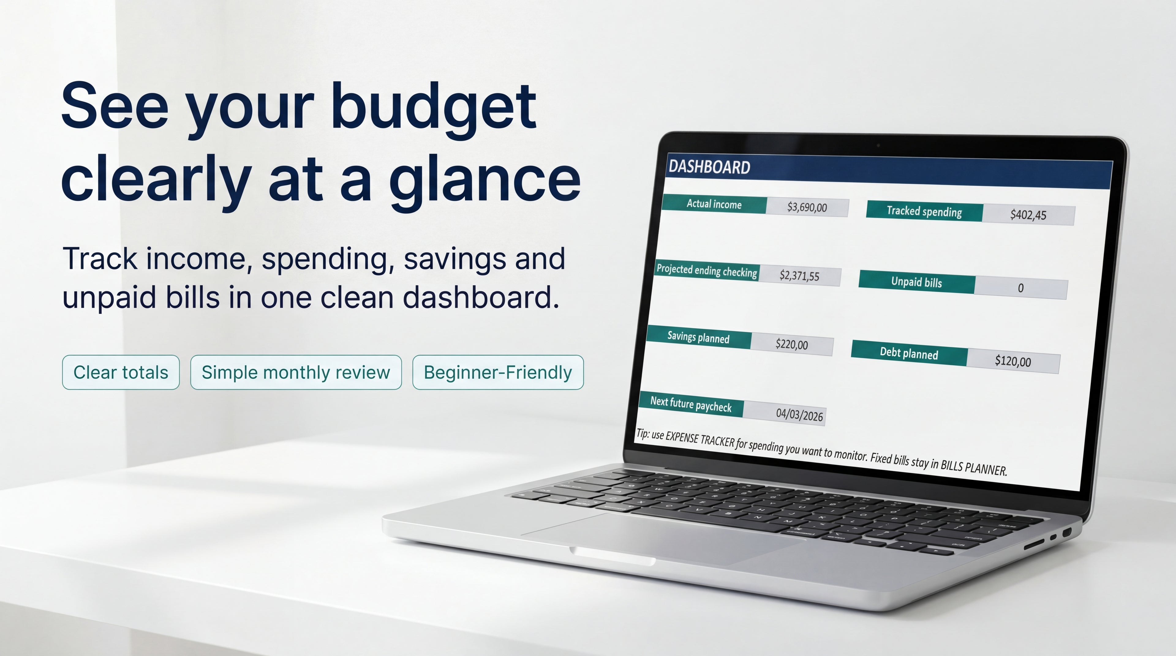Paycheck Budget Spreadsheet