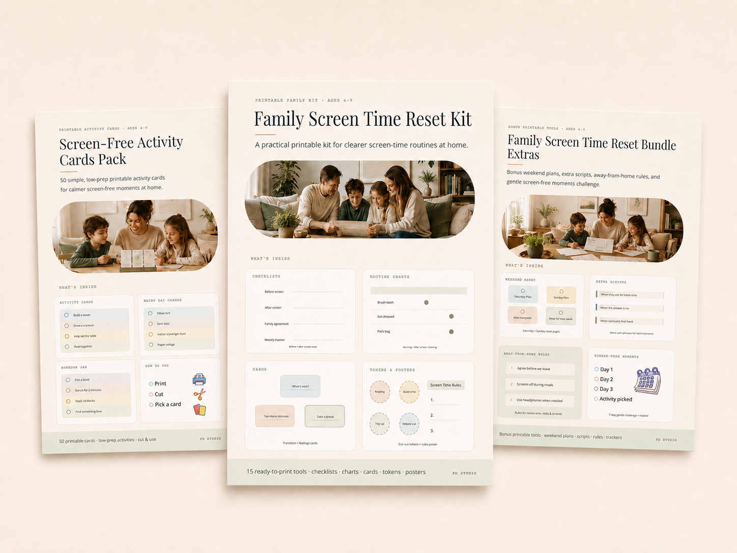 Family Screen Time Reset Complete Bundle