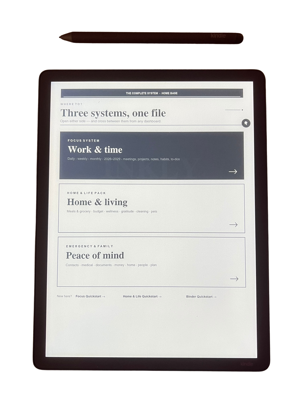 INKLY Complete — All-in-One Hyperlinked Planning System