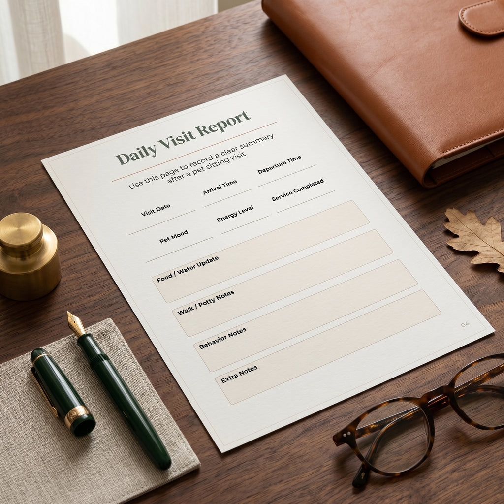 Pet Visit Report Card Pack