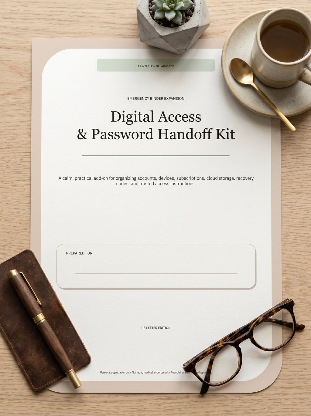 Digital Access & Password Handoff Kit