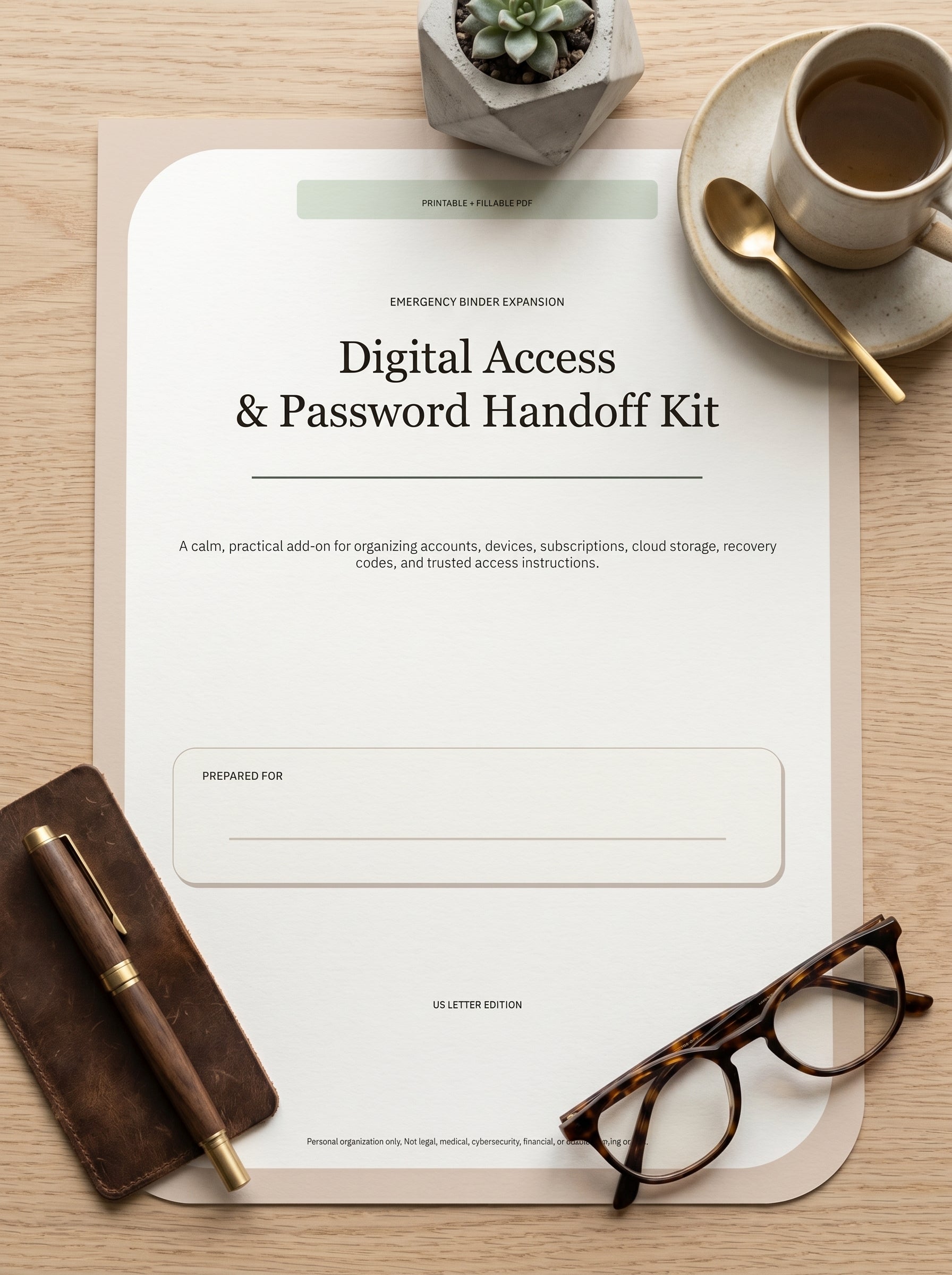 Digital Access & Password Handoff Kit