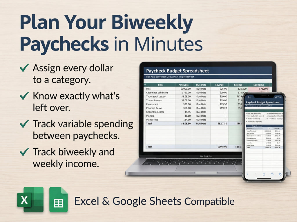 Paycheck Budget Spreadsheet