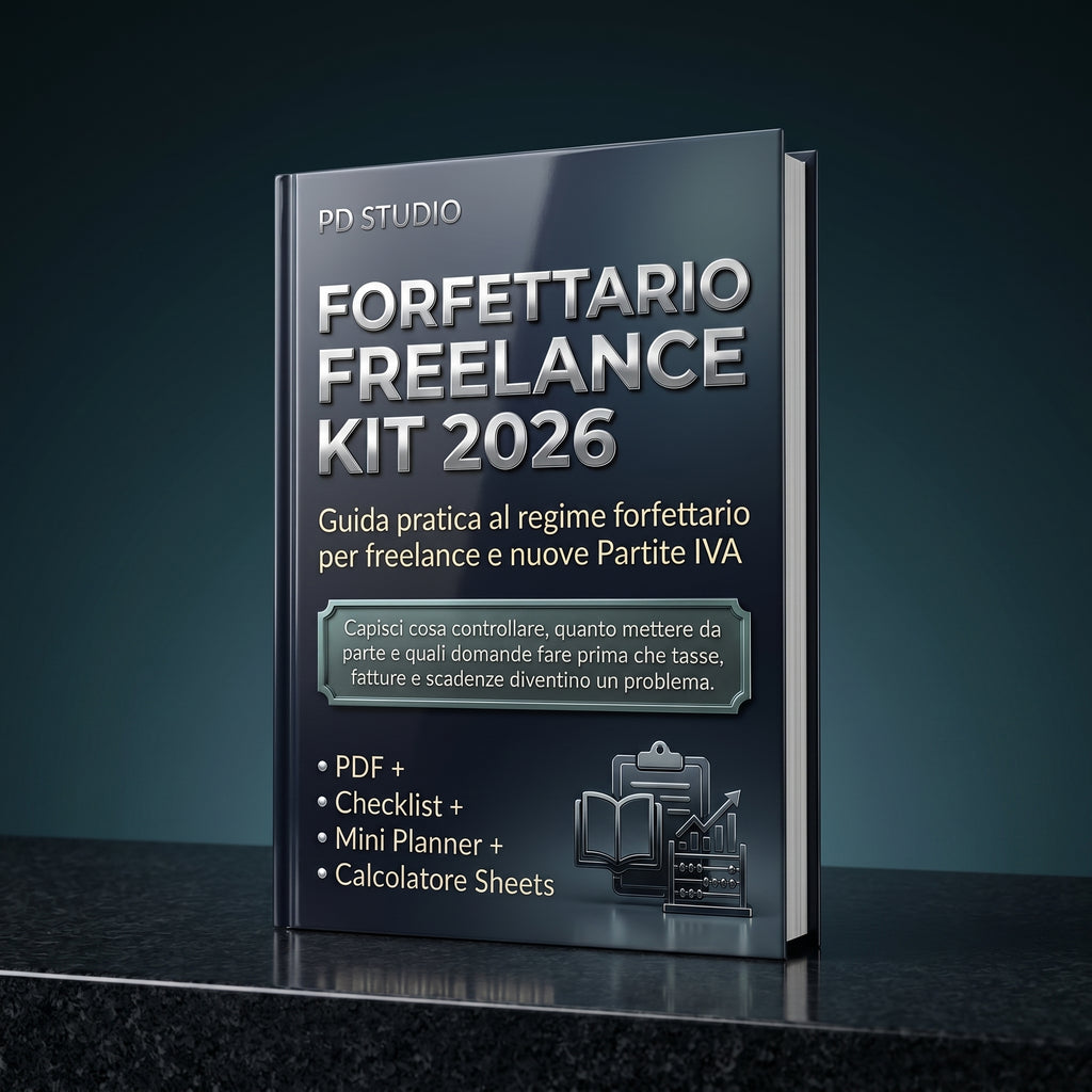 Forfettario Freelance Kit 2026 – Guida + Planner + Calcolatore