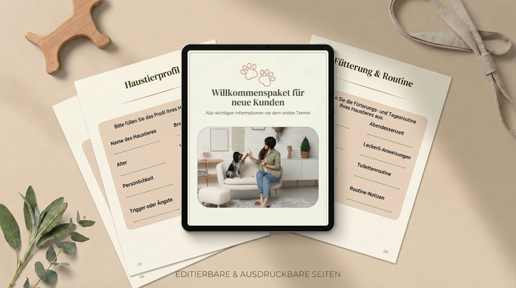 Kunden-Willkommenspaket für Pet Sitter
