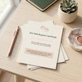 Pet Visit Report Card Pack