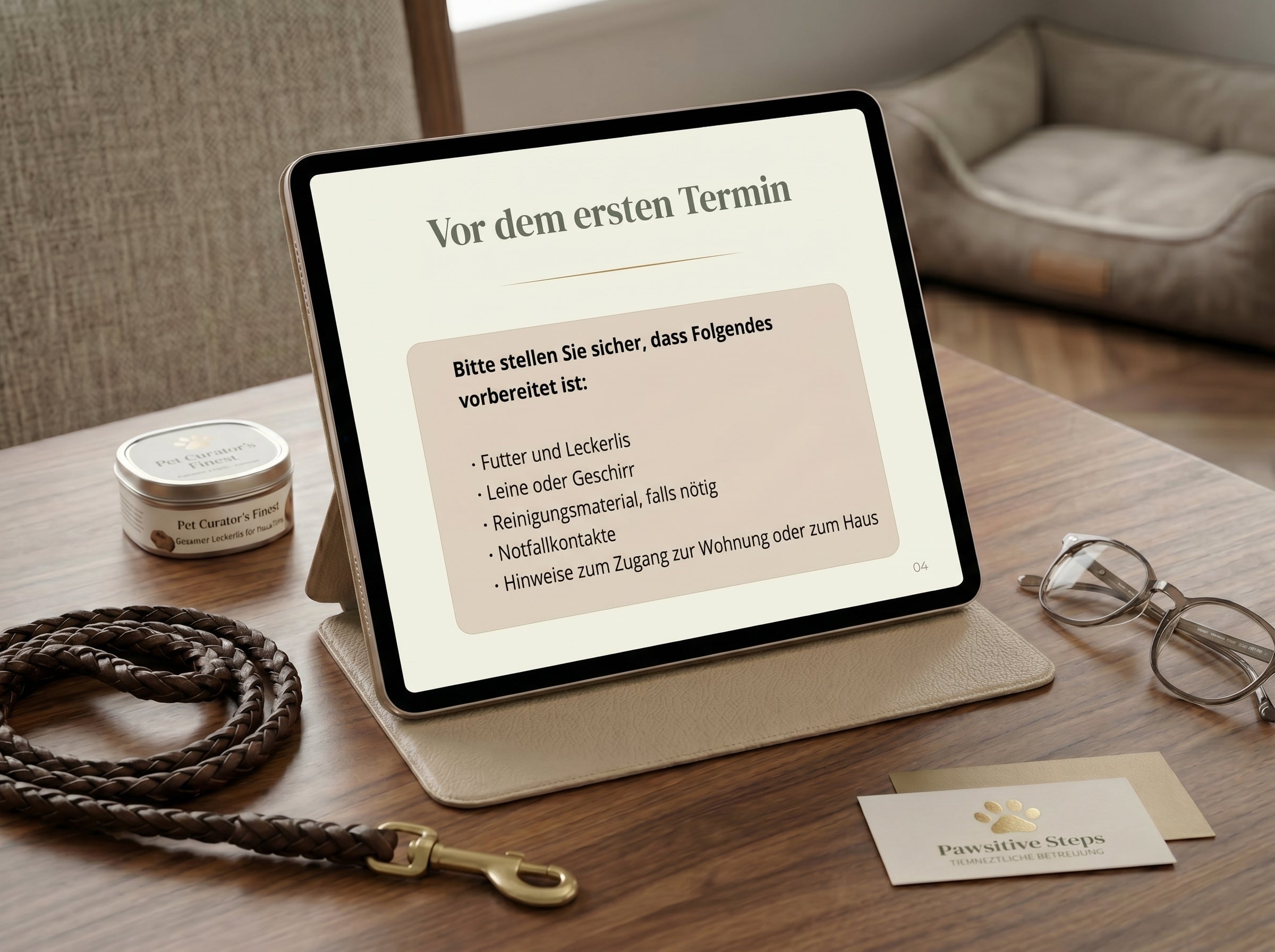Kunden-Willkommenspaket für Pet Sitter